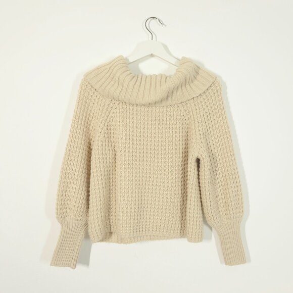 Express Chunky Knit Cowl Neck Sweater - Picture 5 of 6